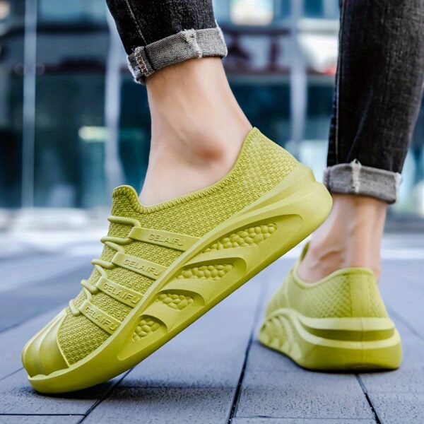 [Solid Low Top Rainy Day Boots] Men's Solid Low Top Durable Waterproof Rain Boots, Comfy Non Slip Casual Shoes For Men's Rainy Day Outdoor, Fishing Activities wellies