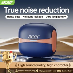 [acer official authentic]In-Ear Design|TWS Wireless Headset|Stereo|Heavy Bass|Low Latency|Comfortable Wearing(Study/Business/Sports/Running/Fitness)|Multi-Device Compatible(Mobile Phone/Tablet/Laptop)|Christmas Gift/Valentine's Gift Recommendation