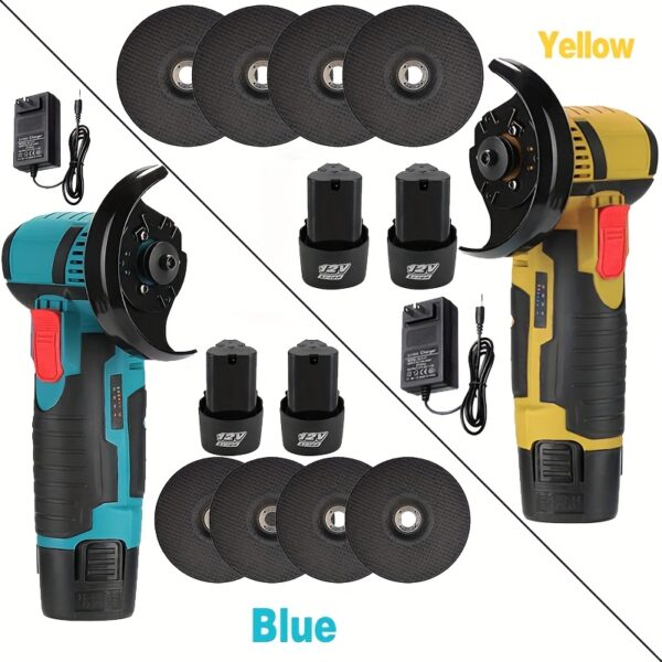 409b8889-bb63-4bf6-aebf-17145a19d45f.jpg Wireless Angle Grinder Kit, Equipped with 2 Batteries, Brushless Metal Polishing Machine, with Accessories, Suitable for Wood, Metal, Stone, Concrete Grinding, Precision Polishing