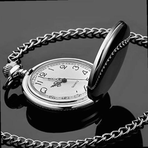 41b132ea3f57bfb34f7ffb8988e3ed4d.jpeg LYMFHCH Classic Smooth Vintage Quartz Pocket Watch Arabic Numerals Scale Mens Womens Watch with Chain Christmas Graduation Birthday Gifts Fathers Day