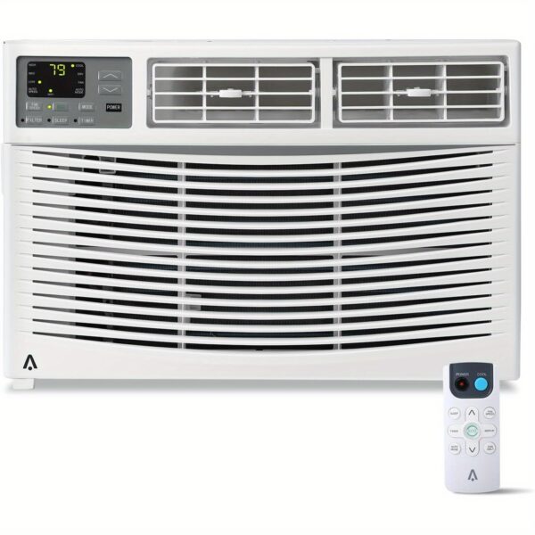 8, 000 Btu Window Air Conditioner, Cools Up to 350 Sq. Ft with Cooling, 3 Fan Speed, Window-Mounted Room Ac Window Unit with Remote, Easy Install Kit for Home