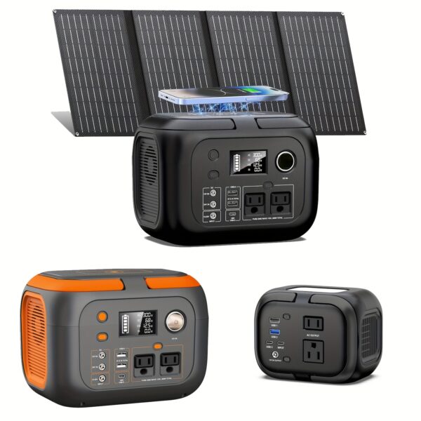 120W/300W Portable Power Station 97.68Wh/228Wh Power Bank with AC Outlet Portable Charger with USB-A USB-C Outputs Battery Bank Supply for Outdoor Camping RV Home Use Emergency Backup (40W And 60W Solar Panels Optional), Camping Battery, Portable Charger Power Bank, Portable Power Station with Solar Panel, Power Station with Solar Panel, Camping Power Supply, Rv Electricity Source, Lightweight Charger, Compact Design, Durable Construction, Fast Charging, Multifunctional Charger, Solar