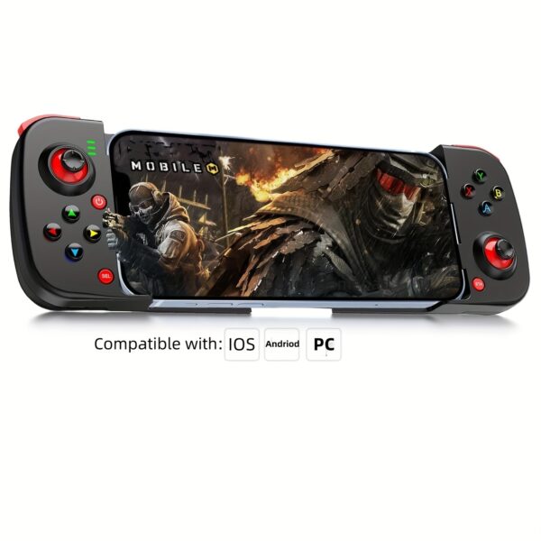 Wireless Gamepad for iPhone/Android/Steam Deck/PC/Table Mobile Phone Controller Wireless Game Controller Joystick Telescopic Gamepad COD Mobile Diablo Immortal - Directly Play, Gaming Accessory, Ergonomic Design, Compact Gaming, Durable Build, Highperformance Control, Esports Players