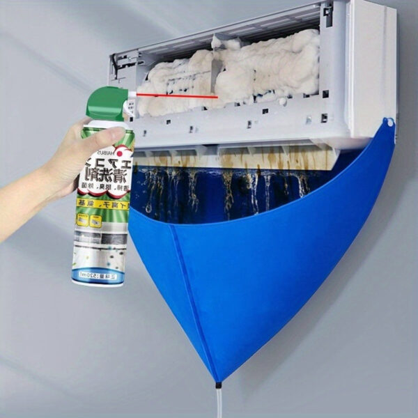 [Easy-to-Use Cleaning Bag] Easy-to-Use Nylon Split Air Conditioner Cleaning Bag | High-Quality, No Electricity Needed, Efficient Dust Removal for AC Units, Improves Airflow & Energy Efficiency
