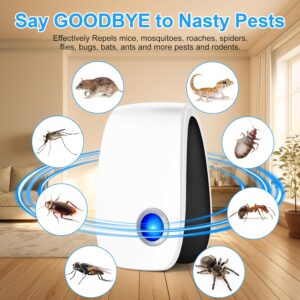 2025 New Version Soundwave technology Pest Control Device - Non-Toxic, Non-Lethal Bug Repellent with Soundwave technology Technology - Effective for Fleas, Mosquitoes, Cockroaches, Ants, Spiders, Mice, Lizards - Safe for Pets, Humans, Home, Kitchen, Office, Hotel, Warehouse - Compact Design with US Plug (110-240V) - Ideal for Indoor Pest Control, Home Insect Repellent, Modern Repellent, Durable Construction, Insect Deterrent, Petfriendly