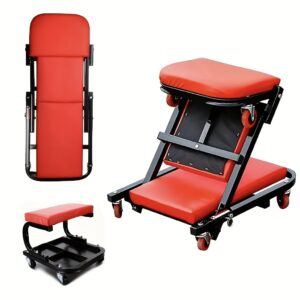 New Gifts for My Husband In 2025: 36-inch (approximately 35.98-inch) Outdoor Z-Crawl Seats, Adjustable Load-Board Folding Car Crawl Kit, 6-wheel 2.5-inch (approximately 2.52-inch) Father's Day Gift
