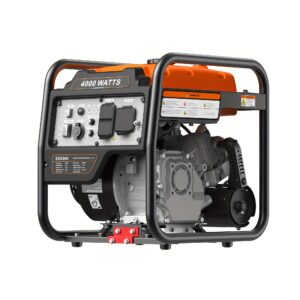 Efurden 4000W Portable Generator With CO Protector, Compliant With EPA Standards, Four Stroke, Silent Technology, Suitable For Blizzard Hurricane Weather, Camping, Home RV Backup Power Dual 120V AC Sockets, USB And Type-Cports, Reliable Power Support