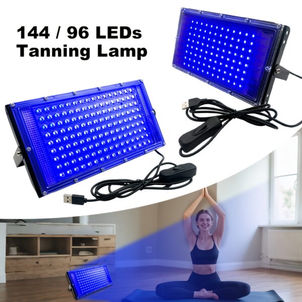46ebb1ca-d9e6-4fe2-bee6-08e561bcb405.jpg 144/96/50 LEDs tanning lamp with a wavelength range of 460-480nm, Light Beige care, indoor tanning,, Beauty Treatment, Light Beige Care Tanning, Sleek Design, Compact Tanning Device, Safe Tanning Technology, Energyefficient Lamp, Adjustable Tanning, Uvfree Tanning, Tanning Professionals, Selfcare Routine