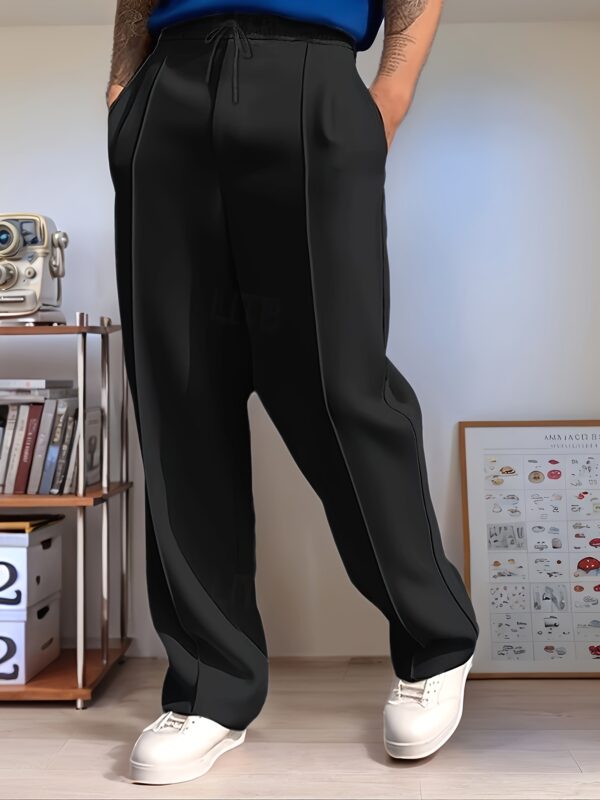 4bd67262-2c09-40f2-9b2f-d707d9d6a486.jpg Men'S Casual Straight Leg Joggers - Light Gray, Drawstring Waist, All-Season Comfort, Perfect for Outdoor Activities, Outdoor Comfortwear | Casual Style | Stretchy Fabric