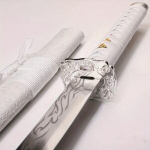 Hand-forged High Manganese Steel Samurai Sword, Hand-made Samurai Sword, Hand-made Sword, Unsharpened, Suitable For Practicing Swordsmanship, Display Items, Decorations, Birthday Gifts, Best Gifts For Family And Friends