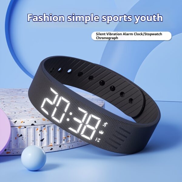Unisex multi-functional sports outdoor USB simple electronic watch, silicone soft strap, alarm clock, calories, pedometer, fashion watch teacher recommendation, holiday gifts, suitable for any scene - give a bracelet, Daily Activity Monitor, Workout Companion, Modern Wristwatch, Digital Display, Durable Material, Highquality Build, Calories Counter, Step Counter, Fitness Enthusiasts, Gift Shoppers