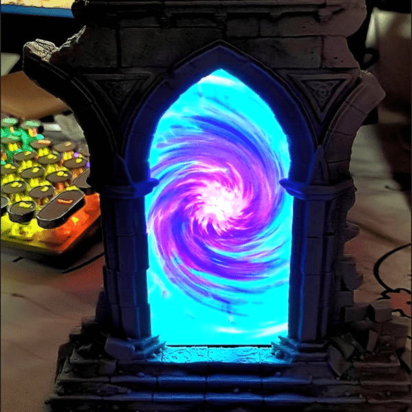 4ffa277b7d90784660a441ecdd3e4718_esbcOJaf0smkO.png 1pc Time Magic Portal Phone Holder, DND Tabletop RPG Accessory, Cool Party Gift for Halloween, Christmas, New Year, Role Play Game Enthusiasts, ABS Material, for Ages 14+