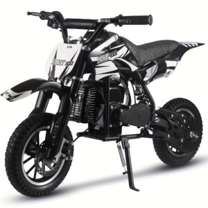 Gas Dirt Bikes, Dirt Bike, 49 CC 2-Stroke Gas Bike (Model :DB001), Top Speed: 20 Mph, EPA Approved With Rear Suspension, Kill Switch, Disc Brakes, Without Battery