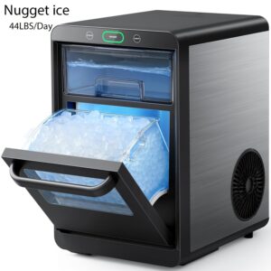 Ice Maker Machine 33/35/44Lbs Golden Nugget Ice Maker+26Lbs Bullet Ice Maker - Portable Soft Chew Ice Maker Machine - Ice Maker Machine With Basket, Shovel, And Automatic Cleaning, Suitable For Home/kitchen/camping/outdoors