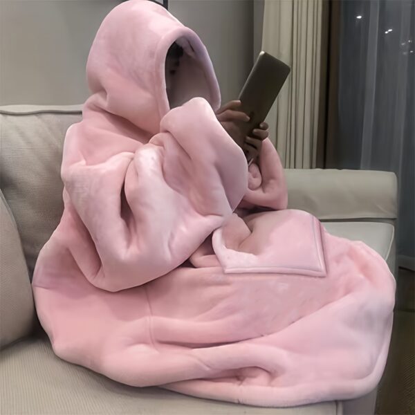 54412362-e08b-4920-bba9-fff0bc81ce55.jpg Cozy Oversized Hoodie Blanket - Ultra Soft Fleece, Reversible Wearable Sweatshirt Snuggle with Kangaroo Pocket, Machine Washable, Christmas present