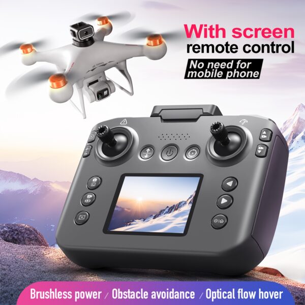 8K UHD GPS Drone with EIS Camera - 2Batteries 45-Minute Flight Time, 5G WiFi FPV RC Quadcopter | Brushless Motors, Obstacle Avoidance, Auto Return Home, Follow Me, Optical Flow Positioning, Screen Remote Control, Beginner-Friendly Outdoor Drone for Adults (Halloween/Christmas Gifts), Tech Gift Item, Drone With Camera, Rc Helicopter, Racing Drone, Drone Follow Me, Helicopter Rc, Drone For Fishing, Cameras For Photography, Rc Helicopters For Men, Professional Drone Heavy Duty,