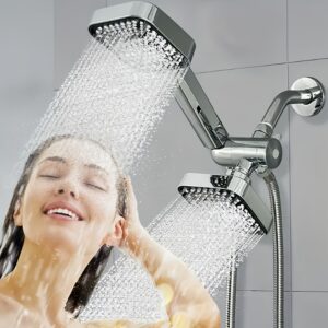 ABS Material Set, High Flow Shower Head And Hose Set, 2-in-1 Handheld Shower Head Set