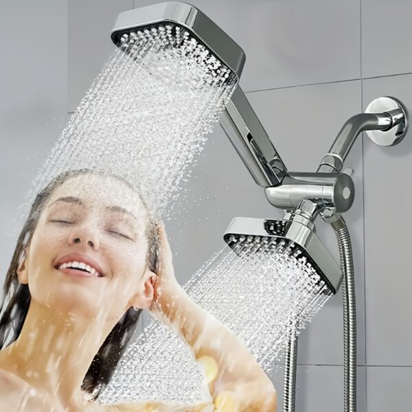 ABS Material Set, High Flow Shower Head And Hose Set, 2-in-1 Handheld Shower Head Set