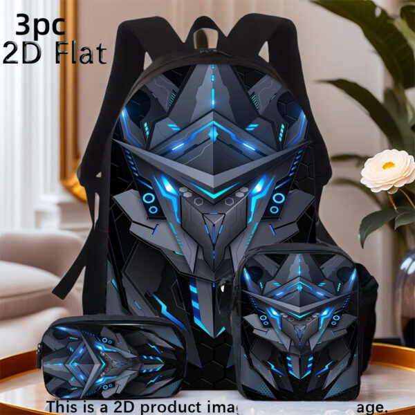 3pcs Backpack Set Includes a Large Capacity Backpack, a Pencil Case And a Zippered Lunch Bag with Adjustable Shoulder Straps, Making It a Great Travel And Commuting Gift., for Teenager