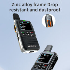 2pcs Global Walkie Talkie Fast Wireless Unlimited Range, Long Distance Intercom, 5000 Miles of Communication Freedom, Rechargeable PTT Cellular One-touch Wireless for Outdoor, Group and Remote Coordination