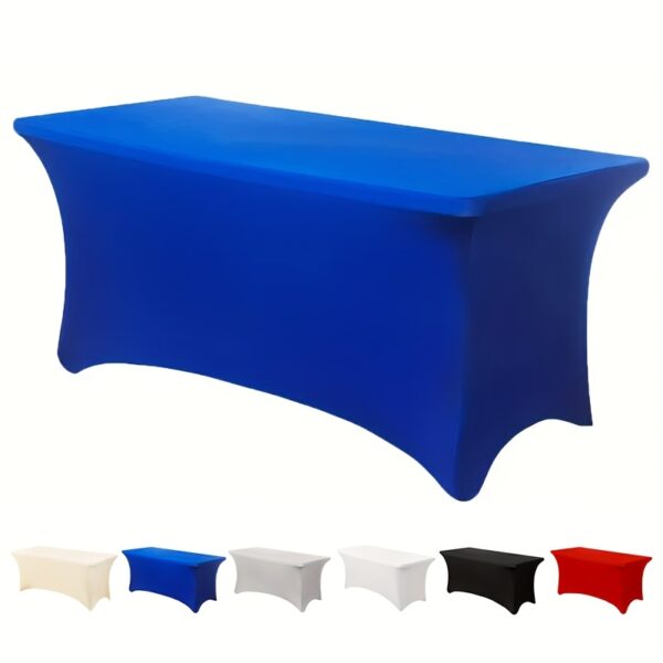 5dbdd67f-9ac7-4608-a7cc-8a7471feeb76.jpg 10 Pack All-inclusive Rectangular Table Cover, Wrinkle-resistant Washable Spandex Tablecloth, Reusable Elastic Table Cover, Suitable For Wedding Banquets, Business Events, Holiday Celebrations, Birthday Parties