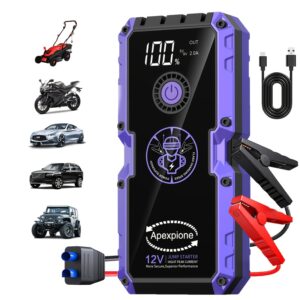 5e2678ff-55ba-49ba-8c10-68a796398c4e.jpg NEW Portable Car Battery Jump Starter -12V Car Battery Charger for 8.0LGas/1.85gal Diesel Engine, Multi-function Jump Box, Jump Starter for Car, Large Capacity Power Supply with USB Fast Charging, LED Lighting, Compass, Portable Automotive Repair Tools, Car Battery Jumper, Car Battery Charger Jump Starter, Vehicle Maintenance, Roadside Assistance, Compact Design, Multifunctional Tool, Durable Construction, Highcapacity Battery, Emergency Light, Off-grid Use, Vehicle Service, On-the-go