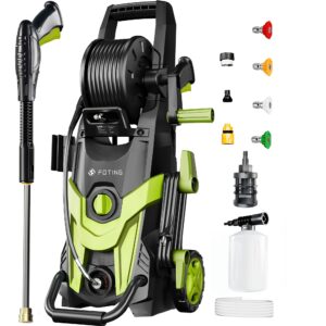 2025Upgraded Electric Pressure Washer, 4500 PSI 3.2 GPM Power Washer with 4 Quick Connect Nozzles, Inlet Hose & Filter& Foam Cannon for Cars/Fences/Driveways/Home Cleaning, Electric High Pressure Washer, Portable Pressure Washer Heavy Duty, Pressure Washer Hose, Battery Operated Pressure Washer, Pressure Washer Surface Cleaner, Fence Cleaning, Car Washing, Portable Design, Heavyduty Washer, Highpressure Motor, Reinforced Hose, Cleaning Equipment, Water Spray Gun, Pressure Washer