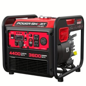 4400W Super Quiet Portable Generator - 76dB, 5.1H Runtime at 50% Load, 61.29 lb Compact Design with Digital Display & Easy-Start Handle for RV, Home Backup, Camping, Outdoor Power Tool, Portable Power Solution, Durable Plastic Body