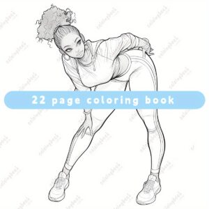 [Vibrant Adult Coloring Book] 22 Pages Black Curvy Women Adult Coloring Book | Vibrant Illustrations, Detailed Artwork, No Chemicals, Mixed Color Paper - Ideal Gift for Valentine's Day, Christmas, Halloween, New Year's, Birthdays & Parties