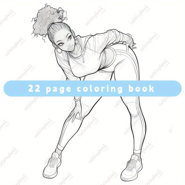 [Vibrant Adult Coloring Book] 22 Pages Black Curvy Women Adult Coloring Book | Vibrant Illustrations, Detailed Artwork, No Chemicals, Mixed Color Paper - Ideal Gift for Valentine's Day, Christmas, Halloween, New Year's, Birthdays & Parties