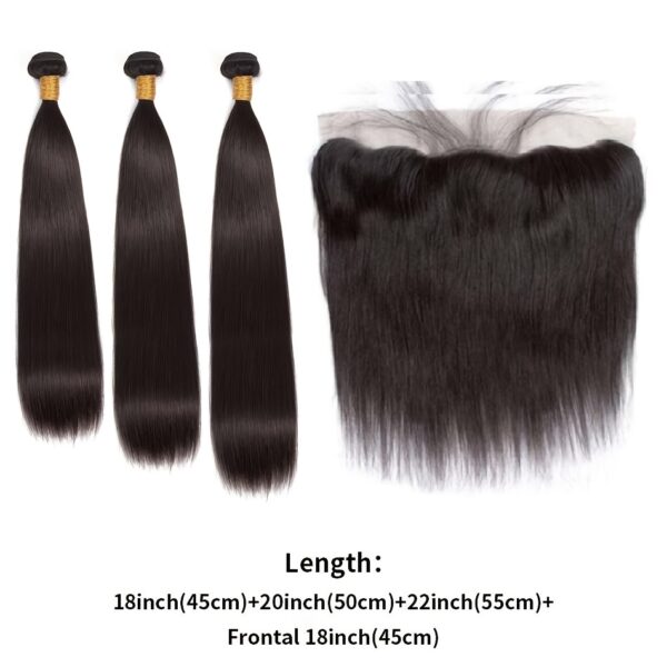 61d201f8-8db6-44d9-9a90-01fcfe9aa192.jpg 3 Bundles of 100% Unprocessed Brazilian Virgin Straight Human Hair - Natural Black Color, Silky & Versatile Weave for Women, Perfect for All Ethnicities, Ethnic Hairstyle Variety | Shiny Hair Appearance | Highquality Weave