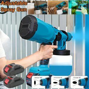 High-pressure Spray Painting Machine Electric Vacuum HVLP Spray Gun/chainsaw Set, 3 Spraying Modes, Water Tank Capacity 33.8 Ounces, Easy to Clean, Suitable for Home Decoration, Furniture, Cabinets, Fences, Walls, Doors And Garden Spray Painting