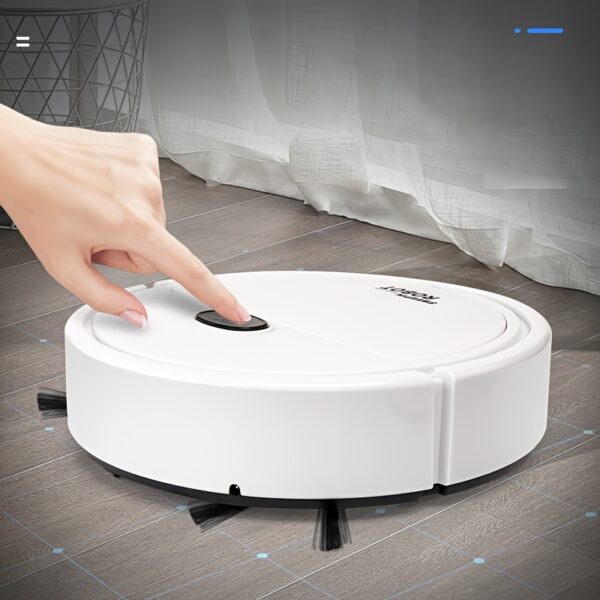 Ultra-Thin Mini Vacuum Cleaner, Dual Brush for Efficient Cleaning of Floors and Countertops, Compact Design Suitable for Rooms, Living Rooms, Dining Rooms, Small Household Motor, Great Helper for Home Cleaning, One-Button Start for Automatic Operation, Sweeping and Vacuuming Design for Quick Removal of Floor Dirt, Easily Handles Daily Cleaning, Automatic Vacuum Cleaner, Vacuum Cleaner Cordless, Vacuum Mop, Vacuum And Mop In One, Floor Cleaning, Countertop Vacuuming,