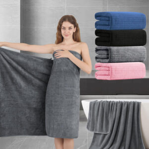 63c92e37d11a45ea9e559960bd2fee90-goods.jpeg 4pcs Extra Large Bath Sheet, 35"x70" Inch Ultra Soft Fluffy Towel, Oversized Bath Towel Set, Premium Microfiber Bathroom Towel Set Highly Absorbent Quick Dry Shower Towel for Bathroom, Hotel, Spa