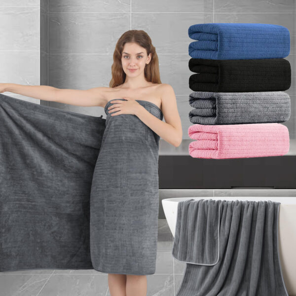 4pcs Extra Large Bath Sheet, 35"x70" Inch Ultra Soft Fluffy Towel, Oversized Bath Towel Set, Premium Microfiber Bathroom Towel Set Highly Absorbent Quick Dry Shower Towel for Bathroom, Hotel, Spa