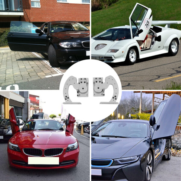 64f27f04-21c0-47ce-ab54-9eb1ac681604_1600x1600.jpeg.format.jpg VEVOR Universal Lambo Door Kit Bolt On Vertical Doors Hinge Kit Fit for Audi Dodge Ford Honda Toyota Nissan Chevrolet etc. 90 Degree Vertical Lambo Door Conversion Kit (Universal)