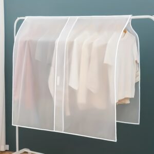 1pc Household Clothing Dust Cover Semi-Transparent Dust Cover Wardrobe Storage Set Hanging Bag Dust Bag