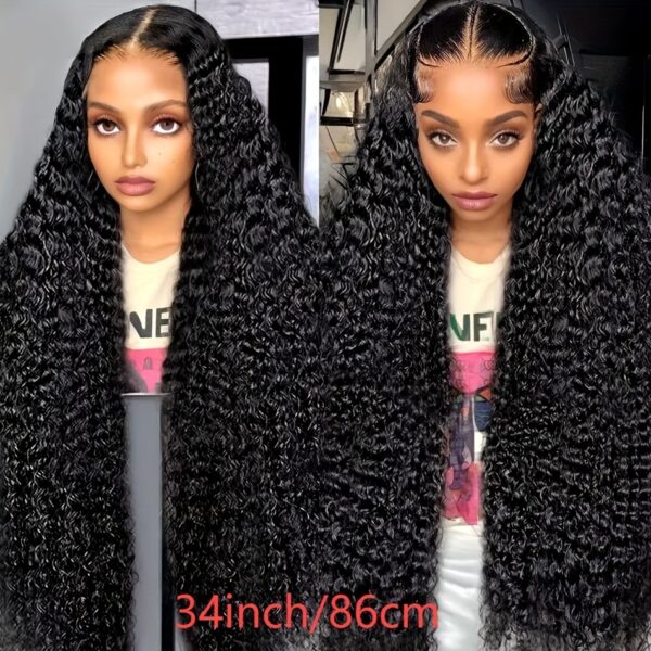 6x4 HD Lace Front Human Hair Wigs for Women - 100% Real Water Wave 250% Density Pre-Plucked Hairline, Beginner-Friendly Natural Look, 's Elegant Style, Styling Versatility | Realistic Hairline | Full Voluminous Wig