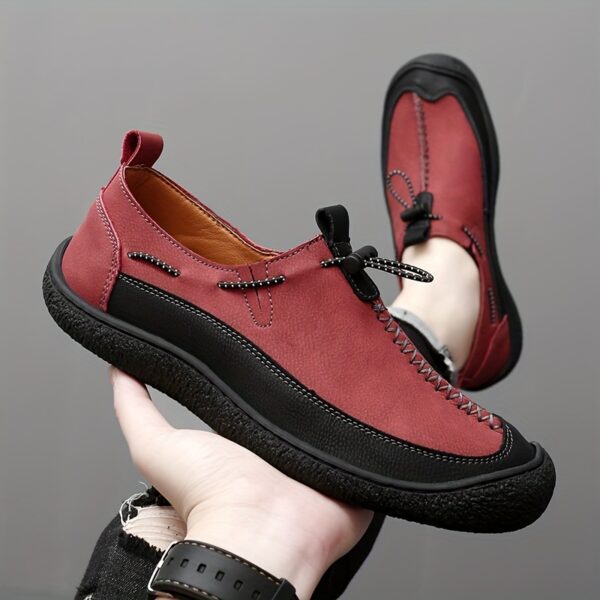 6773ea5e-2f4f-4ecc-81fd-186a3472b03a.jpg Men's Plus Size Slip-On Loafers - Casual & Business Ready, Breathable Synthetic, Non-Slip Rubber Sole for Outdoor Activities