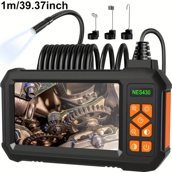 67dafe8b-b2be-41bf-9996-41b76d7aa51c.jpg 1pc BINAZON 1080P HD Borescope Camera with Light, 4.3" IPS Screen, IP67 Sewer Inspection Tool, 16.5ft Semi-Rigid Cord, Rechargeable Lithium Battery, Ideal for Drain Pipe Inspection, Sewer Maintenance | High Definition Camera | Durable Plastic Body, Sewer Inspection Camera