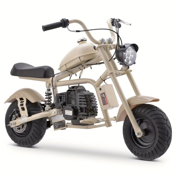 50cc 4-stroke Gas-powered Mini Motorcycle With Rear Shock, Headlight, Metal Frame, Rear Disc Brake, 180 Lbs Max Load, 25 Mph Top Speed, Without Battery