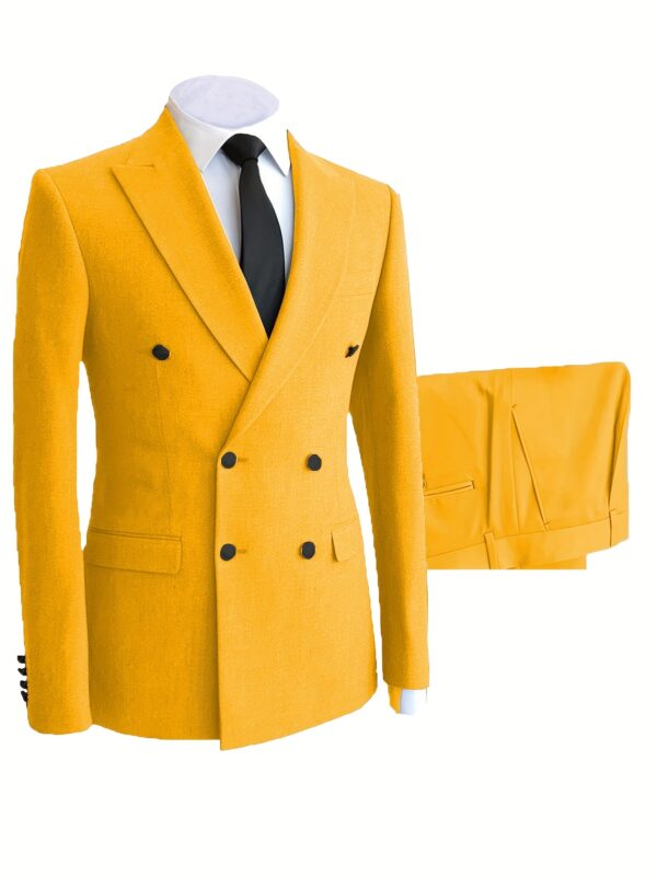 Men'S 3pcs Tweed Suit Blend Herringbone Formal Wedding Party Event Vintage Western Suit Casual Business Workwear Suit