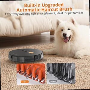 G1 Robot Vacuum and Mop Combo 8000Pa Adjustable Suction Robot Vacuum Cleaner 3D Obstacle Avoidance WiFi APP Alexa Self Charging Robotic Vacuum Auto Smart Mapping for Pet Hair