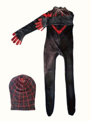 Black Costume for Holiday Ball, Halloween Valentine's Day, Christmas Party, Male And Female Role-playing Set, Detachable Face Mask