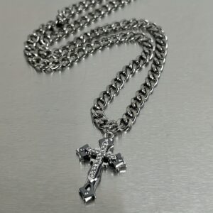 [Hip-Hop Cross Necklace] Hip-Hop Men's Cross Necklace | Father's Day, Valentine's Day, Anniversary Gift - Best Holiday, Birthday, Daily Wear Gift for Fathers, Boyfriends, Brothers