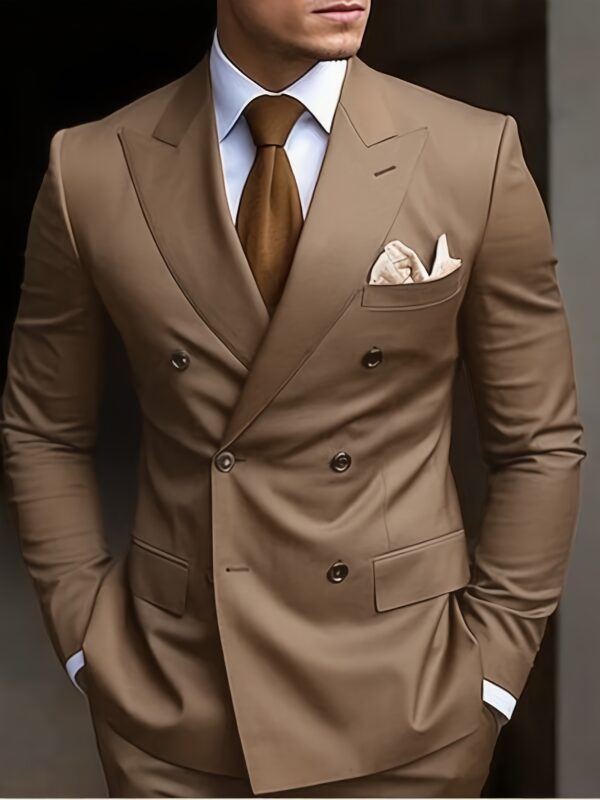 6d4e535e-575b-42ec-b994-315bedac89aa.jpg Mens 2pcs Double Breasted Suit Slim Fit Tuxedo Blazer And Pants For Wedding Prom Homecoming