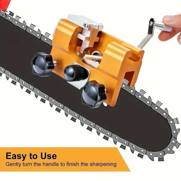 [Portable Sharpener] Fast Portable Chainsaw Sharpener | Chainsaw Sharpening Kit, Hand Crank Chain Grinder, Electric Chainsaw File/Sharpener Accessories for All Kinds Of Chain Saws