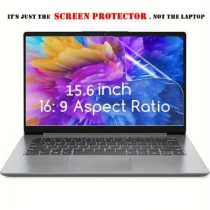 15.6-inch Laptop Anti-Glare Screen Protector - Static Cling Self-Adhesive, 9H Hardness Tempered Glass, Scratch & Dust Resistant, Ultra-Thin Easy Installation, Compatible with HP, Dell, ASUS, for Lenovo, 16:9 Displays, Enhances Image Clarity, Seamless Fit Design, High-Quality Glass, Professional Grade Protection