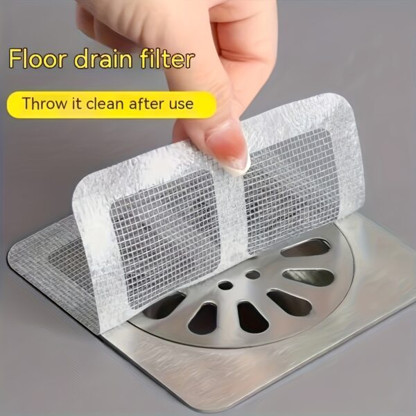 48pcs Disposable Shower Drain Hair Collectors, Bathroom Tub and Sink Drain Strainer Covers, Floor Strainer Stickers, Bathroom Accessories
