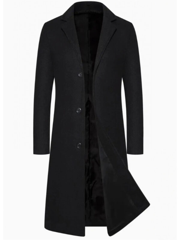 6ec47cb6e67443569af9caac9fec3499-goods.jpeg ZHQ Spring/Autumn Men's Korean Fashion Mid-Length Single-Breasted Lapel Slim Trench Coat